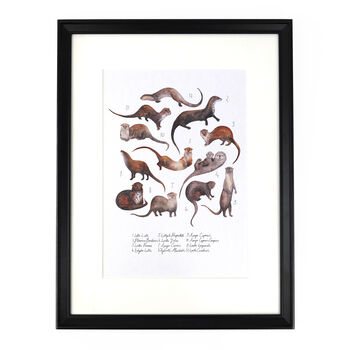 Raft Of Otters Art Print, 4 of 5