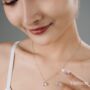 Sterling Silver 925 Lily Of The Valley Pendant Necklace, thumbnail 1 of 12