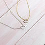 Delicate Outline Hexagon Necklace, thumbnail 7 of 11