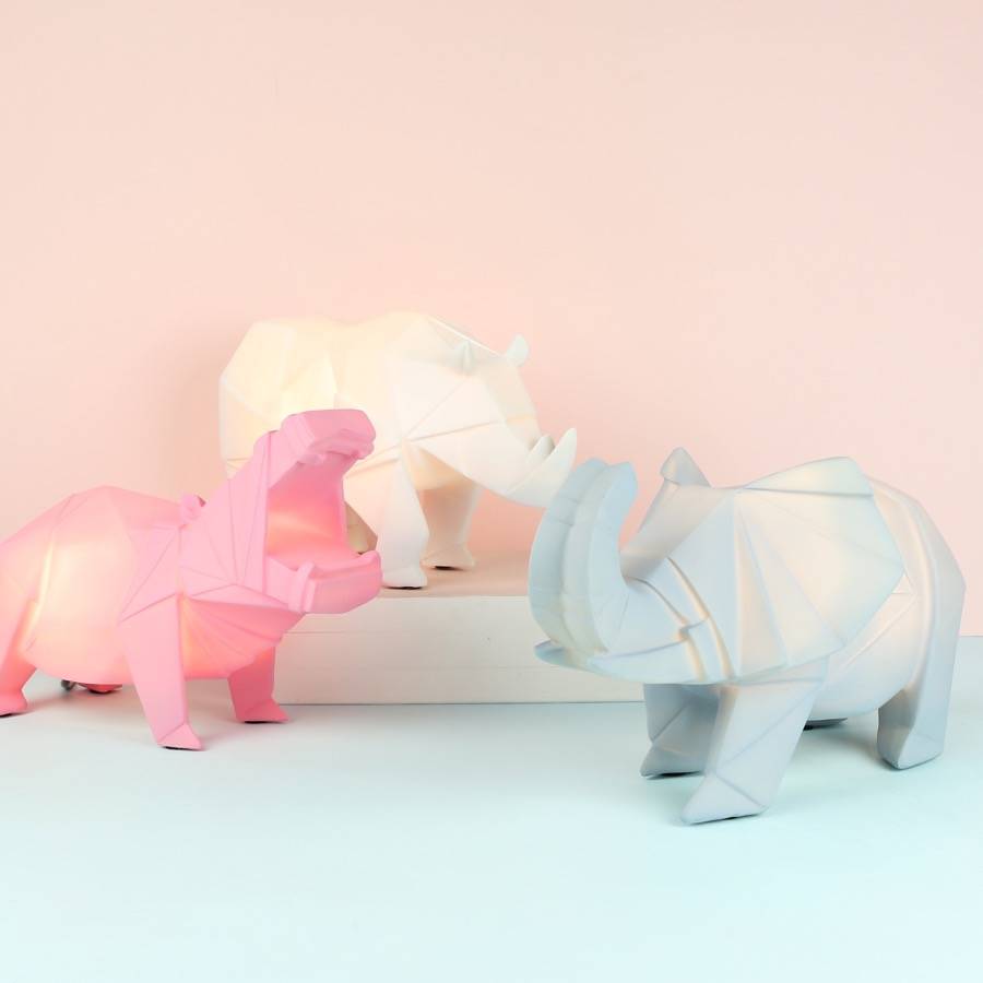 Origami Safari Animal Night Light By Lisa Angel Notonthehighstreet Com Origami Safari Animal Night Light
