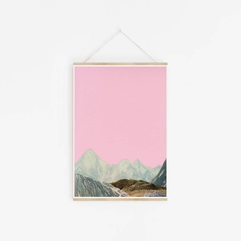 Silent Hills Landscape Mountain Print, 1 of 2