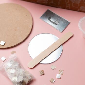 The Mother Of Pearl Mosaic Mirror Craft Kit, 4 of 8