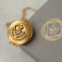 Gold Scottish Thistle Locket Necklace With Photos, thumbnail 6 of 10