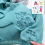 Personalised Embroidered Kids Drawing Hoodie, thumbnail 2 of 12
