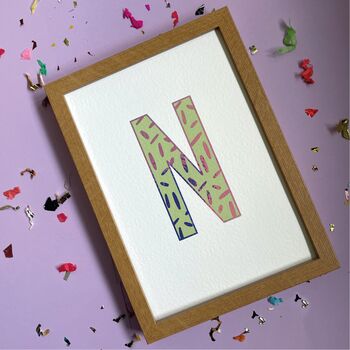Personalised Letter And Theme Pastel Print, 4 of 8