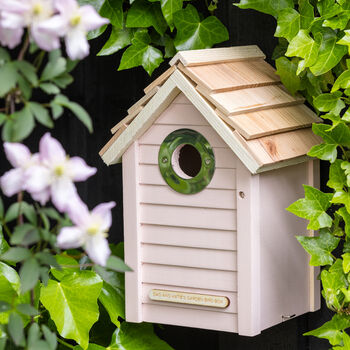 Personalised Wooden Bird Nest Box, 11 of 11