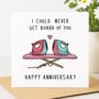 I Could Never Get Board Of You” Anniversary Card – Anniversary Card, thumbnail 1 of 2