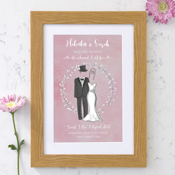 Personalised Wedding Print, 8 of 12