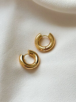 Chunky Hoop Hinged Earrings, 2 of 3