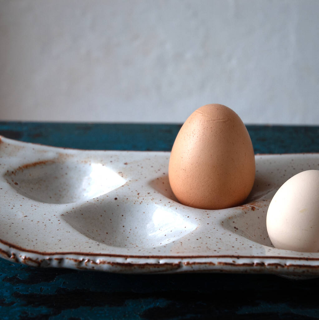 Stoneware Egg Holder, 1 of 6