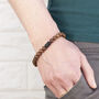 Personalised Men's Black Clasp Wooden Bracelet, thumbnail 3 of 7