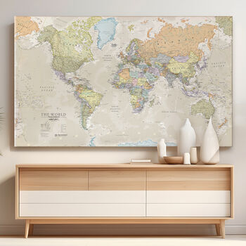 Giant Canvas World Map, 2 of 12