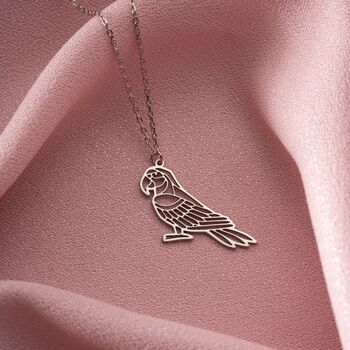 Sterling Silver Parrot Necklace, 6 of 10