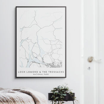 Loch Lomond And The Trossachs National Park Map Print, 3 of 4