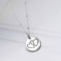 Engravable Sterling Silver Love Heart Tag Necklace, thumbnail 5 of 7