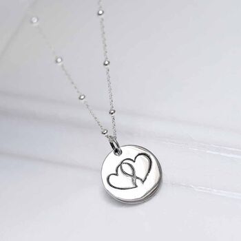 Engravable Sterling Silver Love Heart Tag Necklace, 5 of 7