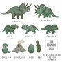 Personalised Family Dinosaur Magnets New Daddy Card, thumbnail 3 of 6