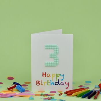 Brick Number Birthday Card, 7 of 9