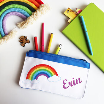 Rainbow Personalised Pencil Case, 4 of 11