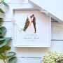 Handmade Christmas Wedding Card Christmas Tree Design, thumbnail 4 of 6