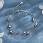 Sterling Silver Little Twinkle Stars Charm Bracelet, thumbnail 1 of 11