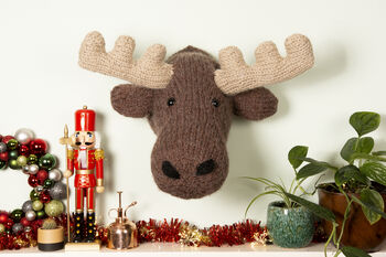 Giant Moose Head Knitting Kit, 3 of 8
