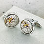Personalised Vintage Round Watch Movement Cufflinks, thumbnail 6 of 7