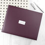 Personalised Premium Leather Visitors Book, thumbnail 4 of 12