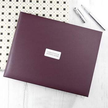 Personalised Premium Leather Visitors Book, 4 of 12