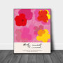 Andy Wahol Pink Flower Art Print, thumbnail 3 of 4