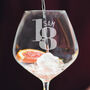 18th Birthday Personalised Gin Goblet Glass, thumbnail 2 of 6