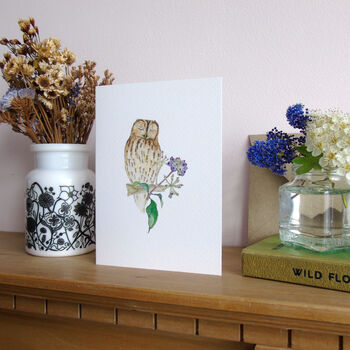 Tawny Owl Greeting's Card, 2 of 4