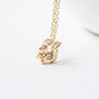 Tiny Gold Plated Squirrel Necklace, thumbnail 1 of 9
