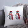 Christmas Penguin Cushion, thumbnail 1 of 3