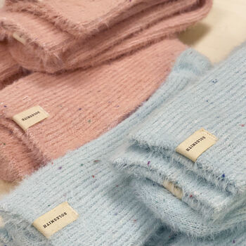 Wrapped Cosy Speckled Fluffy Gift Socks, 4 of 9