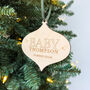 New Baby Announcement Christmas Tree Decoration, thumbnail 2 of 4