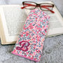 Liberty Floral Fabric Initial Glasses Case, thumbnail 2 of 3