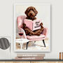 Mother's Day Custom Pet Portrait Wall Art, thumbnail 1 of 12