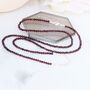 Garnet And Sterling Silver Long Necklace, thumbnail 6 of 10