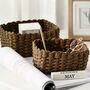Pack Of Three Recycled Paper Rope Storage Basket, thumbnail 6 of 12