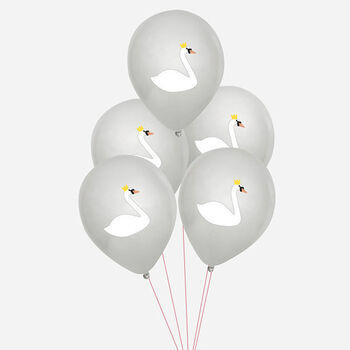 Swan Party Decoration Set For 12 Children, 5 of 7