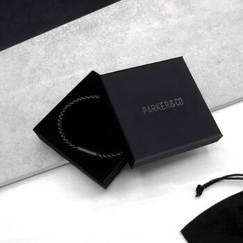 Handmade Black Leather Arched Hard Glasses Case, 2 of 2
