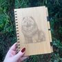 Personalised Chow Chow Dog Engraved Notebook, thumbnail 3 of 5