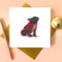 French Bulldog 'Happy Howlidays ' Christmas Card, thumbnail 4 of 7