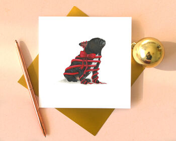 French Bulldog 'Happy Howlidays ' Christmas Card, 4 of 7