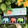 ‘Exotique’ Elephant Gift Set Three X 7cm Elephants, thumbnail 6 of 8