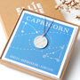 Zodiac Constellation Stainless Steel Silver Necklace, thumbnail 1 of 11
