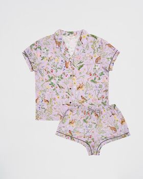 Meadow Creature Lilac Short Pj, 3 of 6