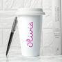 Personalised Summer Style Ceramic Travel Mug, thumbnail 1 of 12