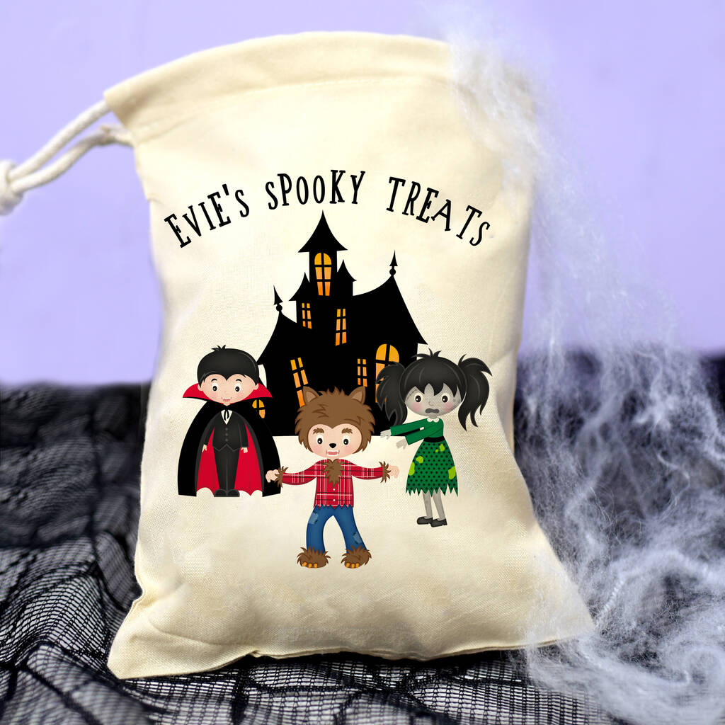 Personalised Halloween Spooky Trick Or Treat Party Bag By Hoobynoo